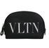 Valentino Logo Cosmetics Pouch, front view